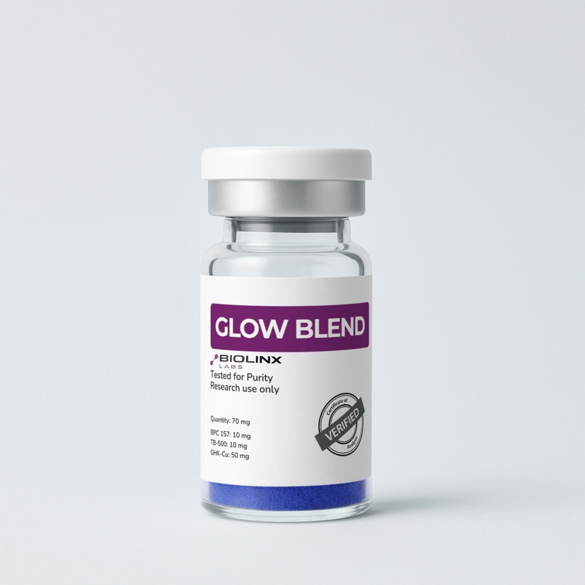Glow (GH-CU 50mg + BPC157 10mg + TB500 10mg) - 70mg